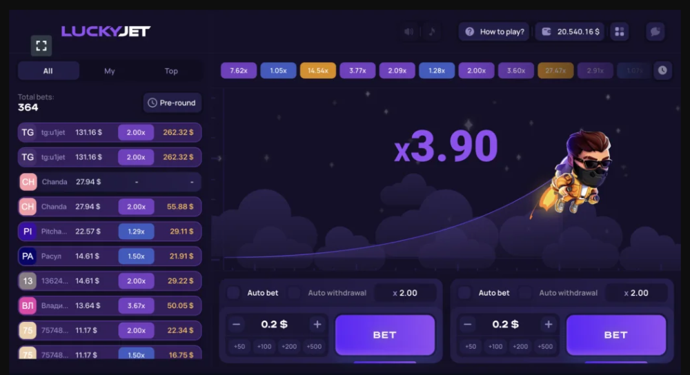 Запущена игра Lucky Jet